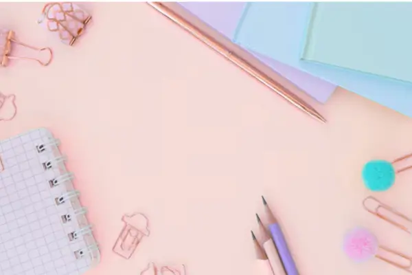Cores pastel no planner: harmonia e leveza